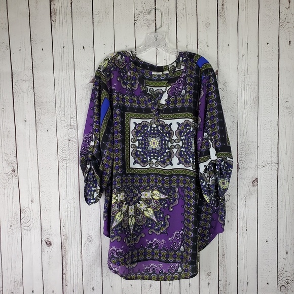 Cato Tops - 🔥 Cato Paisley Print Tunic Blouse Women's 22 / 24